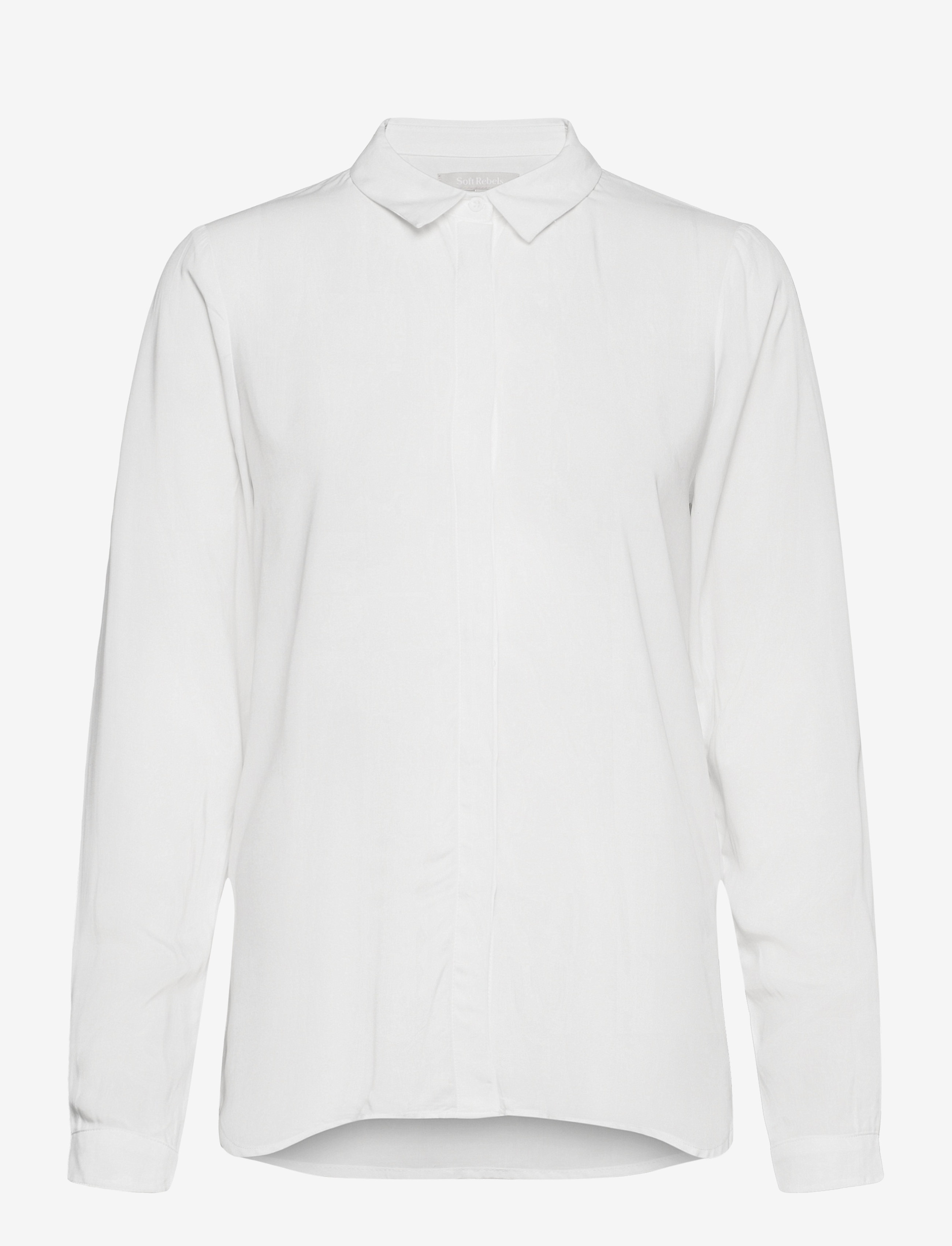 Soft Rebels SRFreedom LS Shirt - Kleidung - SNOW WHITE / OFF WHITE / white