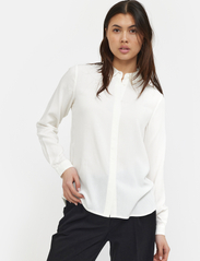 Soft Rebels - SRFreedom LS Shirt - long-sleeved shirts - snow white / off white - 2