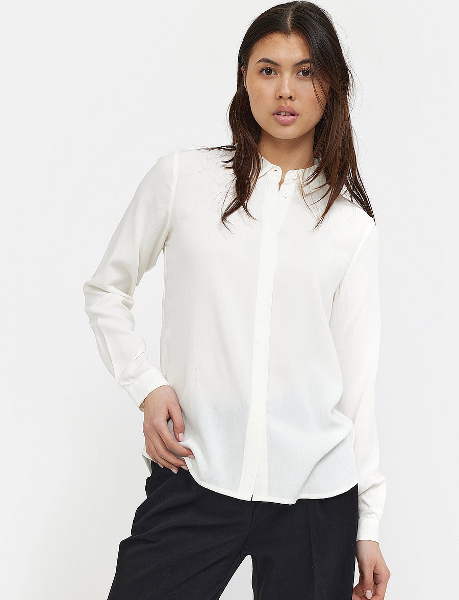 Soft Rebels - SRFreedom LS Shirt - pikkade varrukatega särgid - snow white / off white - 0
