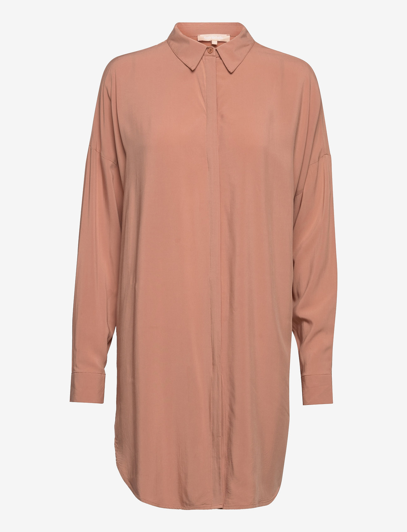 Soft Rebels - Freedom LS Long Shirt - 429 raw umber - 0