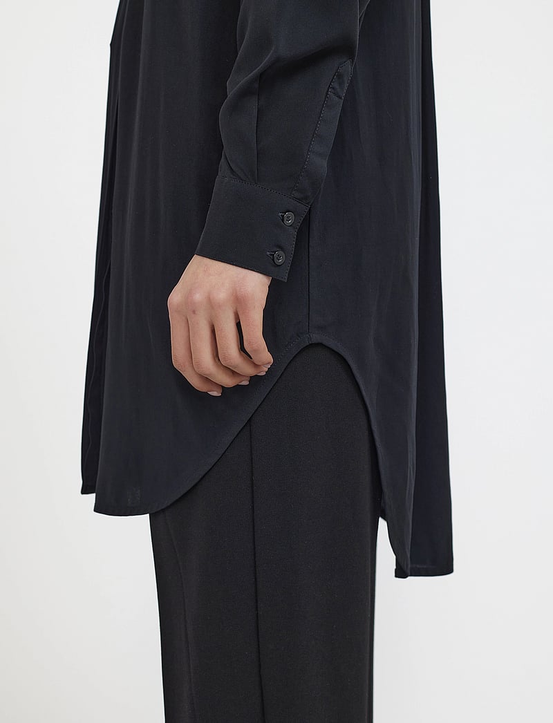 Soft Rebels - SRFreedom Long Shirt - långärmade skjortor - black - 4
