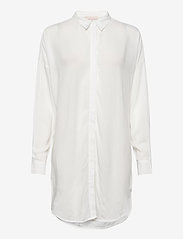 Soft Rebels - SRFreedom Long shirt - langermede skjorter - snow white / off white - 0