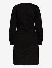 Soft Rebels - Janice LS Dress - midi kjoler - charcoal black - 1