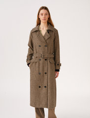 Soft Rebels - SRElodie Check Long Coat - lange winterjassen - bungee cord - 3