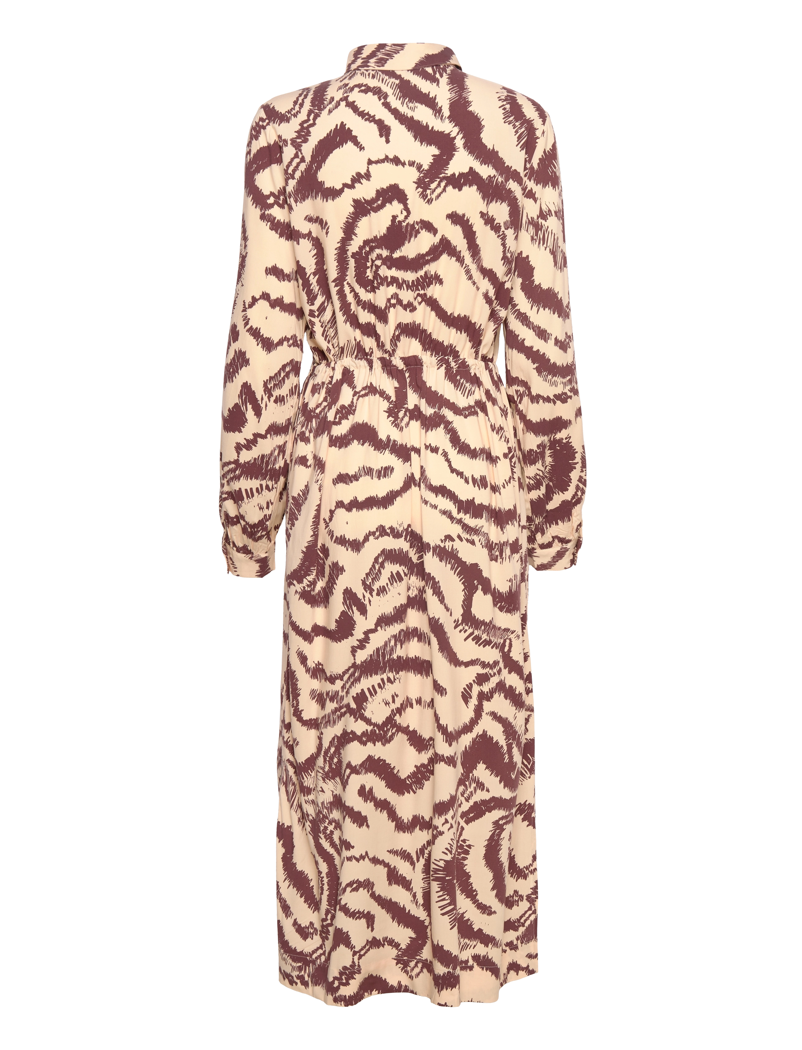 Soft Rebels - SRAmora Midi Dress - skjortekjoler - graphic waves decadent chocolate - 2