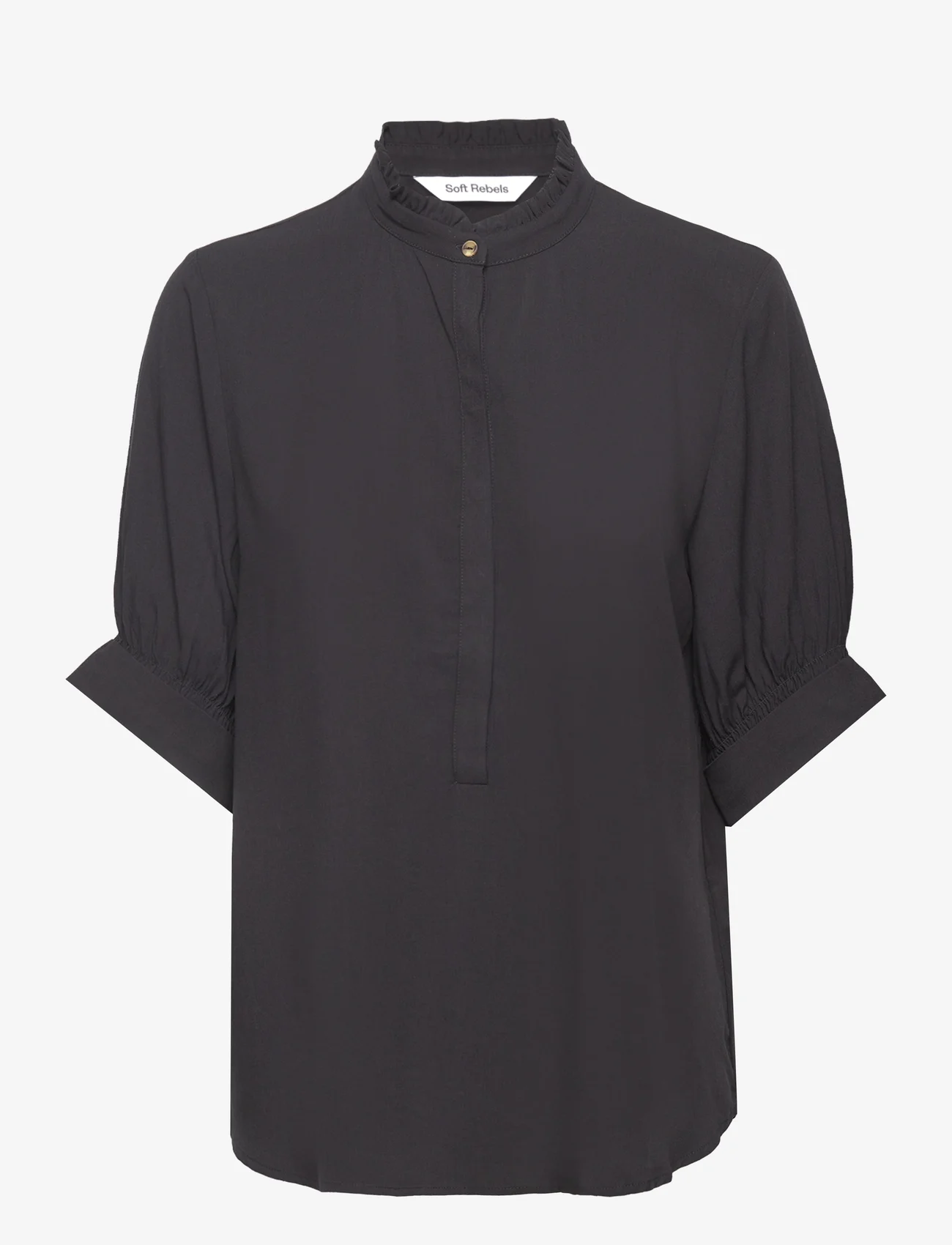 Soft Rebels - SRMatilda 2/4 Blouse - short-sleeved blouses - black - 0