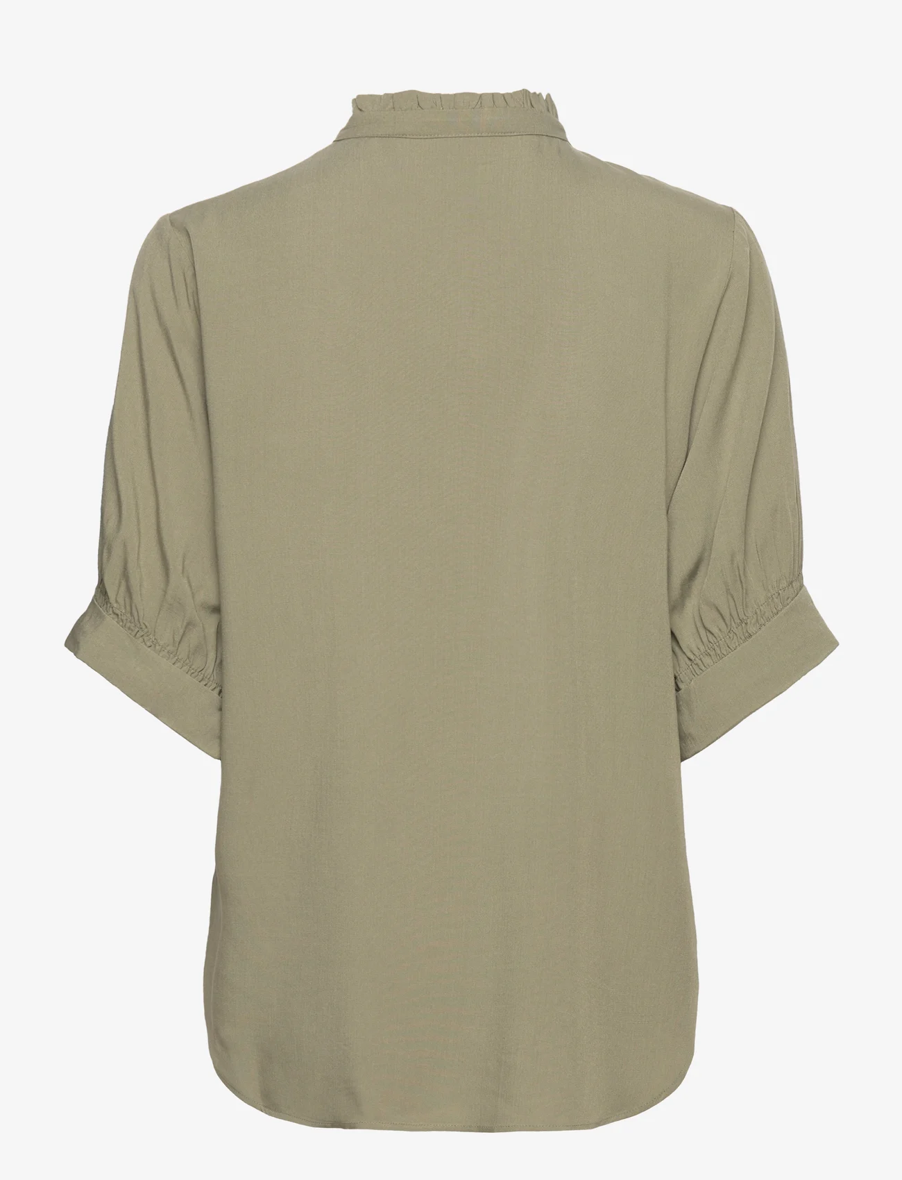 Soft Rebels - SRMatilda 2/4 Blouse - blouses korte mouwen - deep lichen green - 1