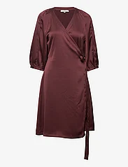 Soft Rebels - SRHarlow Wrap Dress - susiaučiamosios suknelės - decadent chocolate - 0