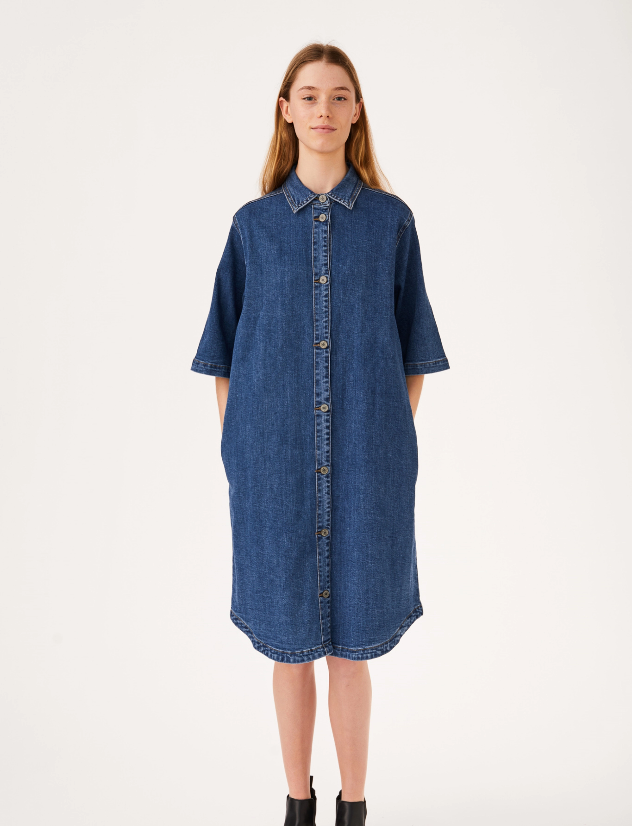 Soft Rebels - SRTalia Dress - medium blue - 2