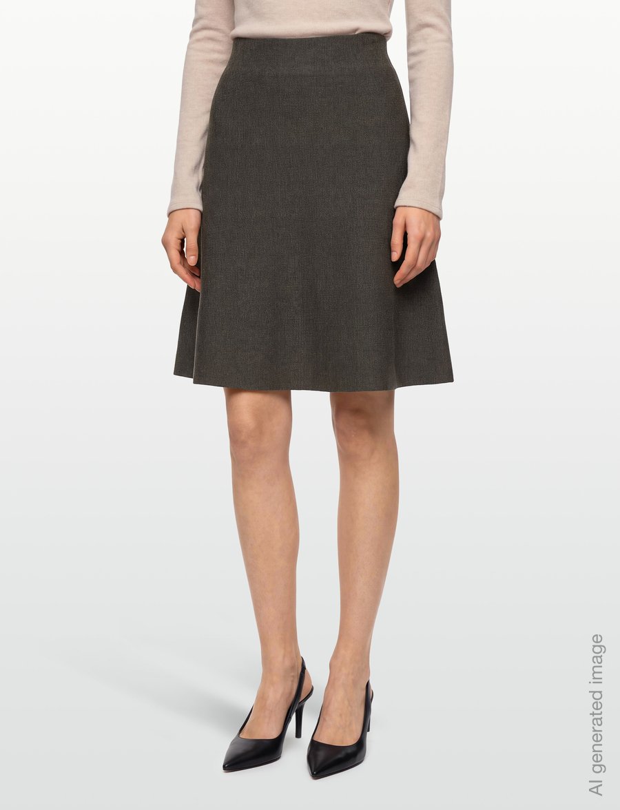 Soft Rebels - SRHenrietta Short Skirt - korte nederdele - 368 canteen melange - 3