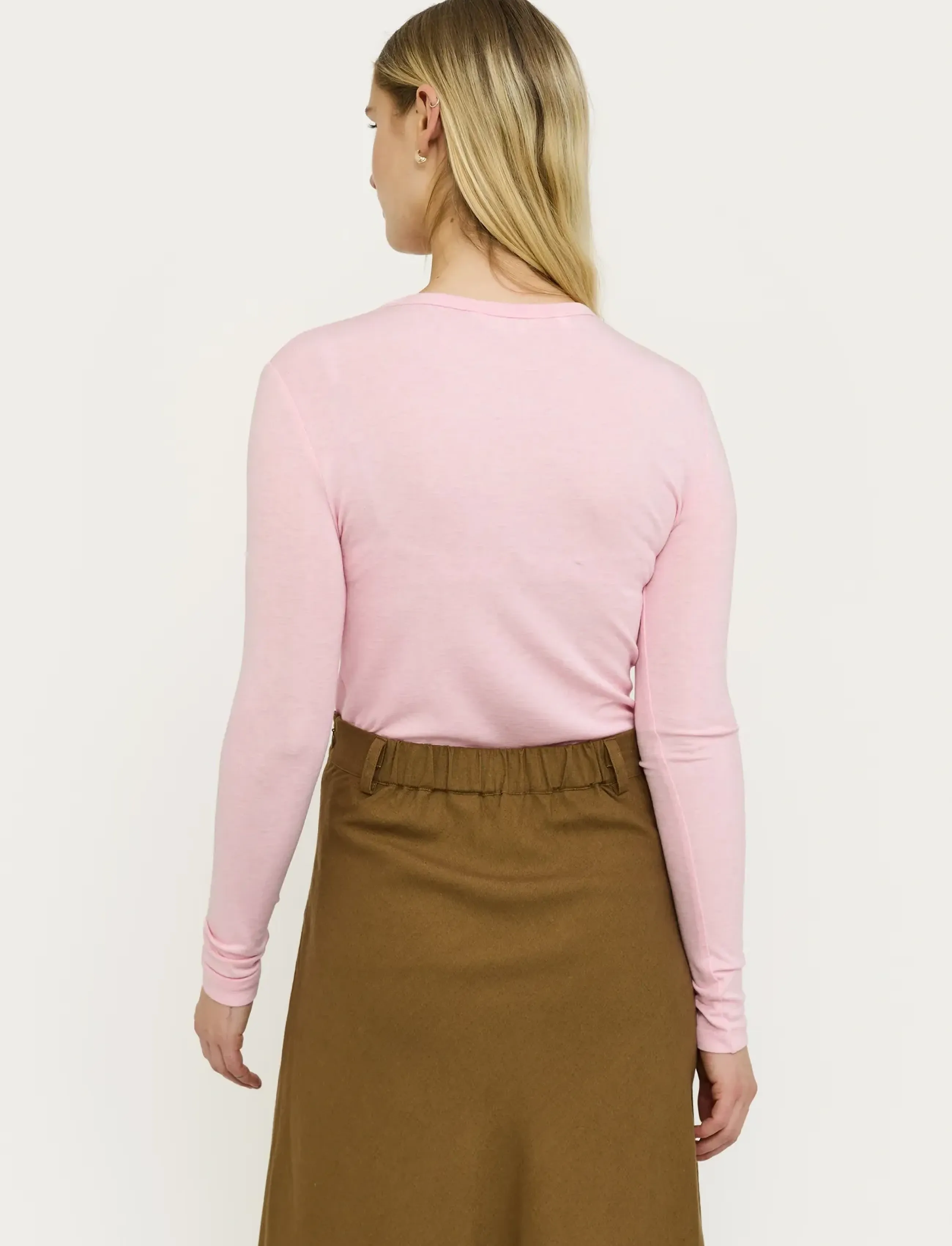 Soft Rebels - SRRoman O-neck - langärmlige tops - roseate spoonbill melange - 3