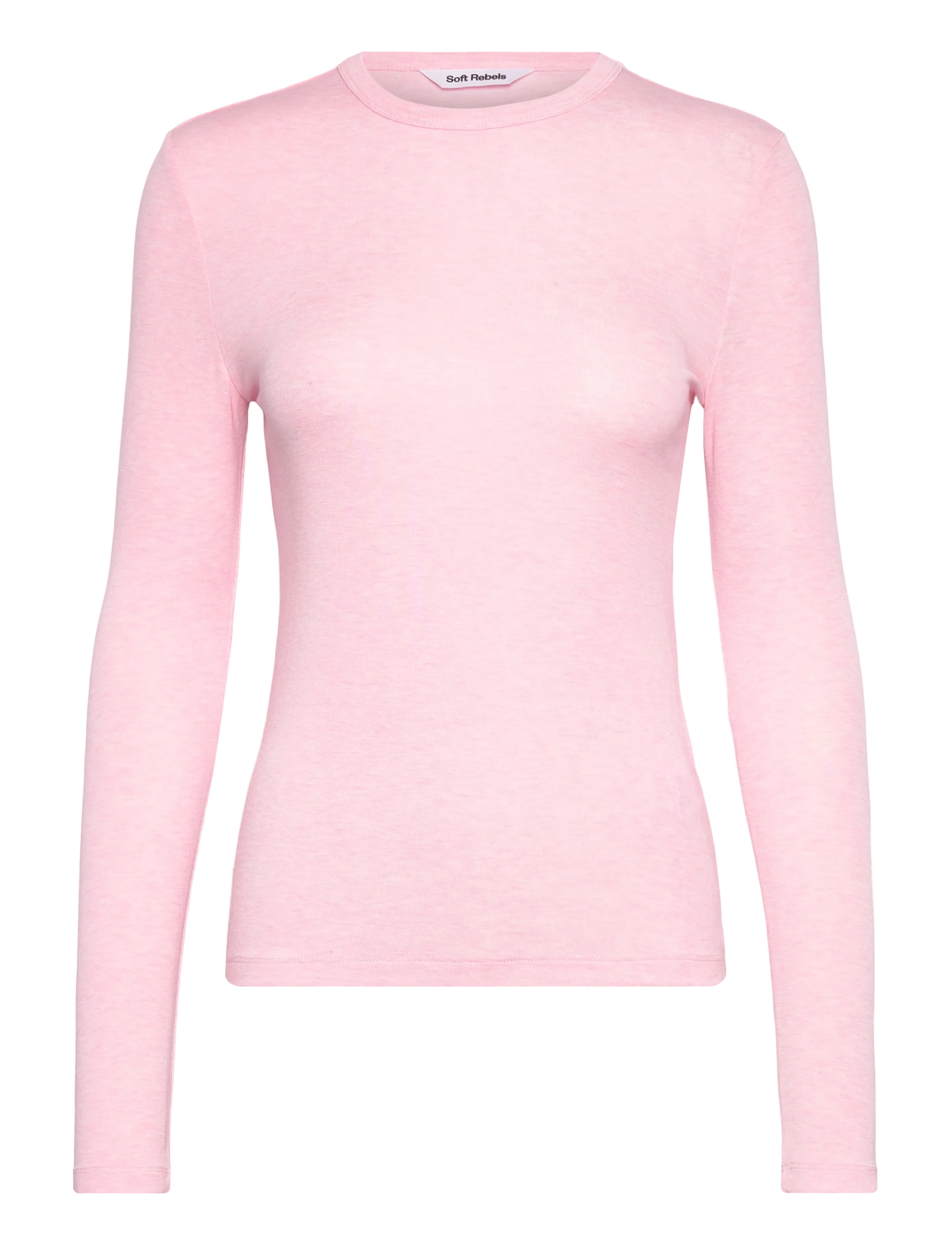Soft Rebels SRRoman O-neck - Kläder - 261 ROSEATE SPOONBILL MELANGE / pink/rose