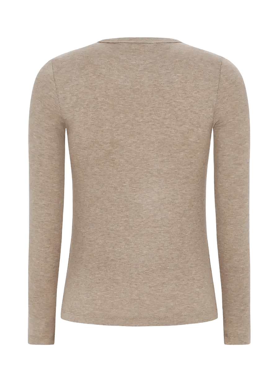 Soft Rebels - SRRoman O-neck - langärmlige tops - silver mink melange - 2