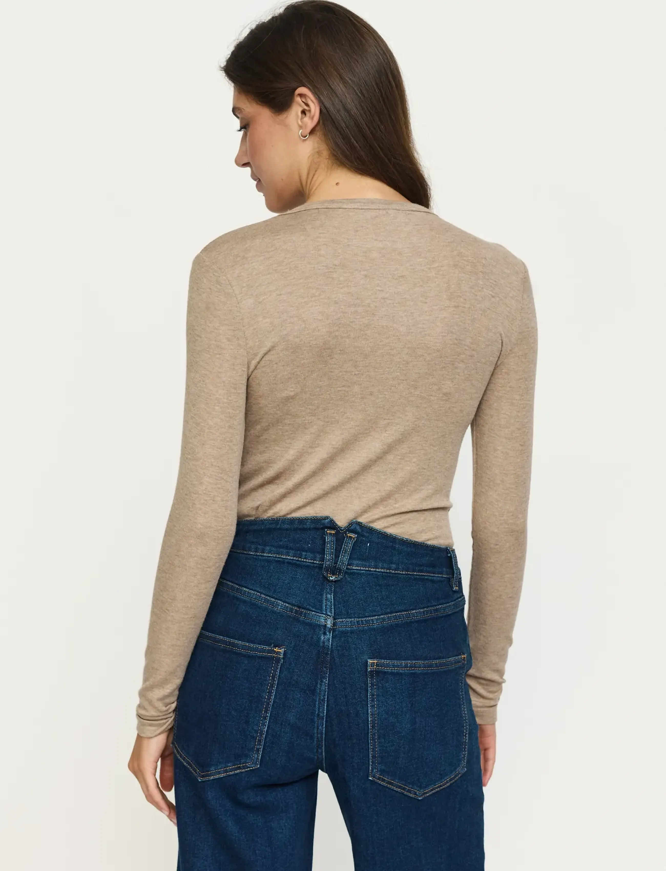 Soft Rebels - SRRoman O-neck - long-sleeved tops - silver mink melange - 3