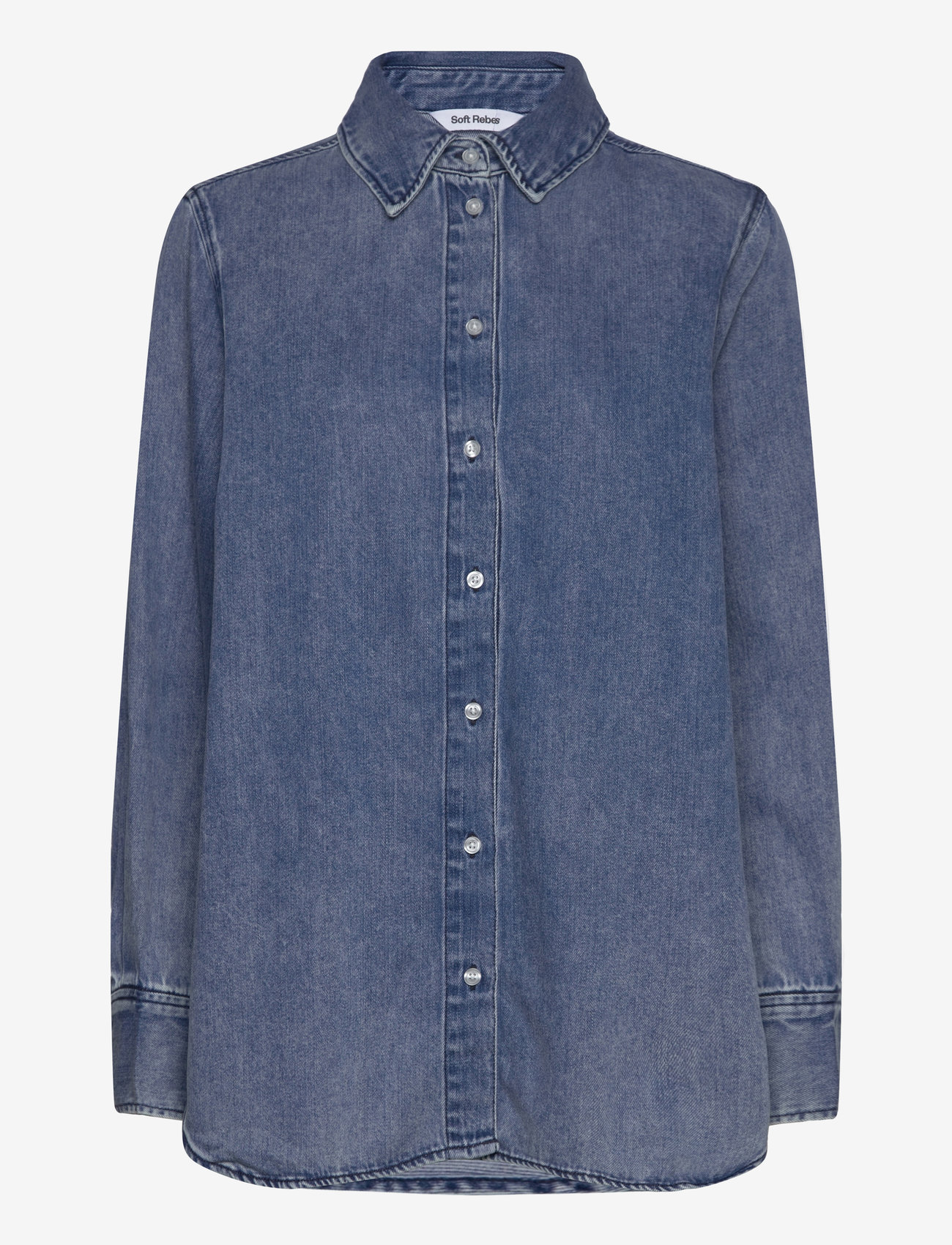 Soft Rebels - SRKeira Shirt - jeansskjortor - dark blue denim - 1