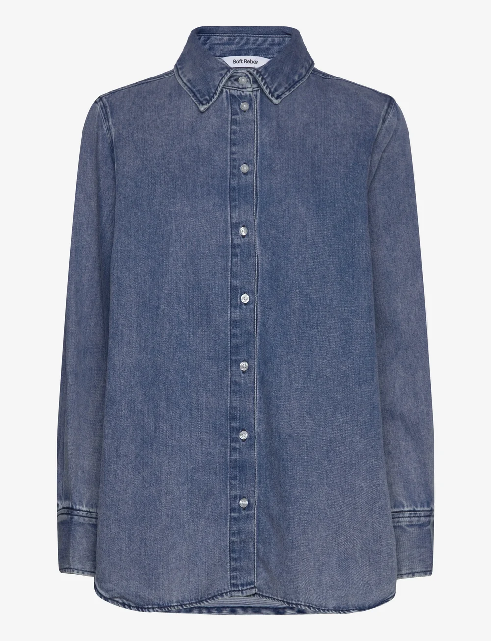 Soft Rebels - SRKeira Shirt - denim shirts - dark blue denim - 1