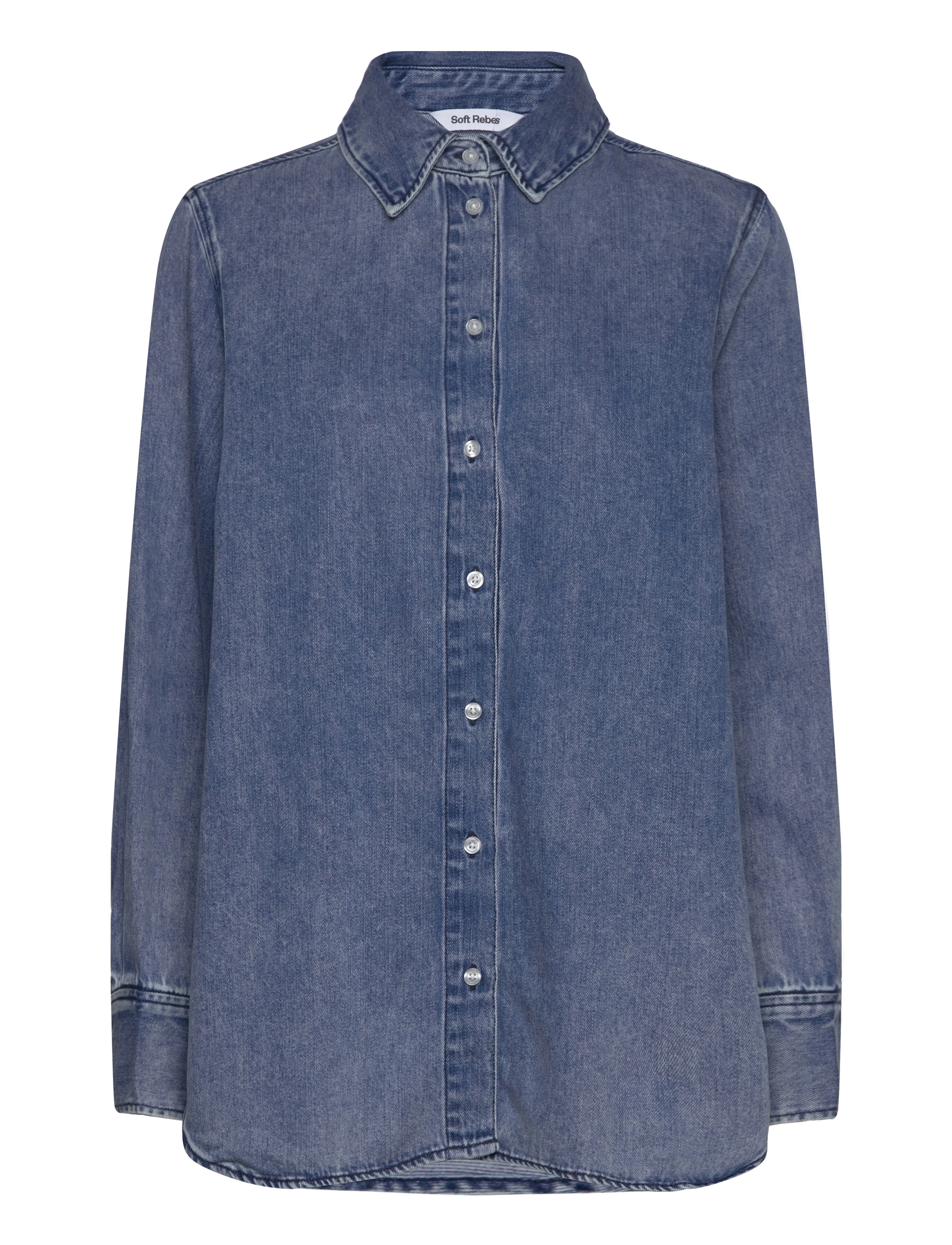 Soft Rebels SRKeira Shirt - Rõivad - DARK BLUE DENIM / blue