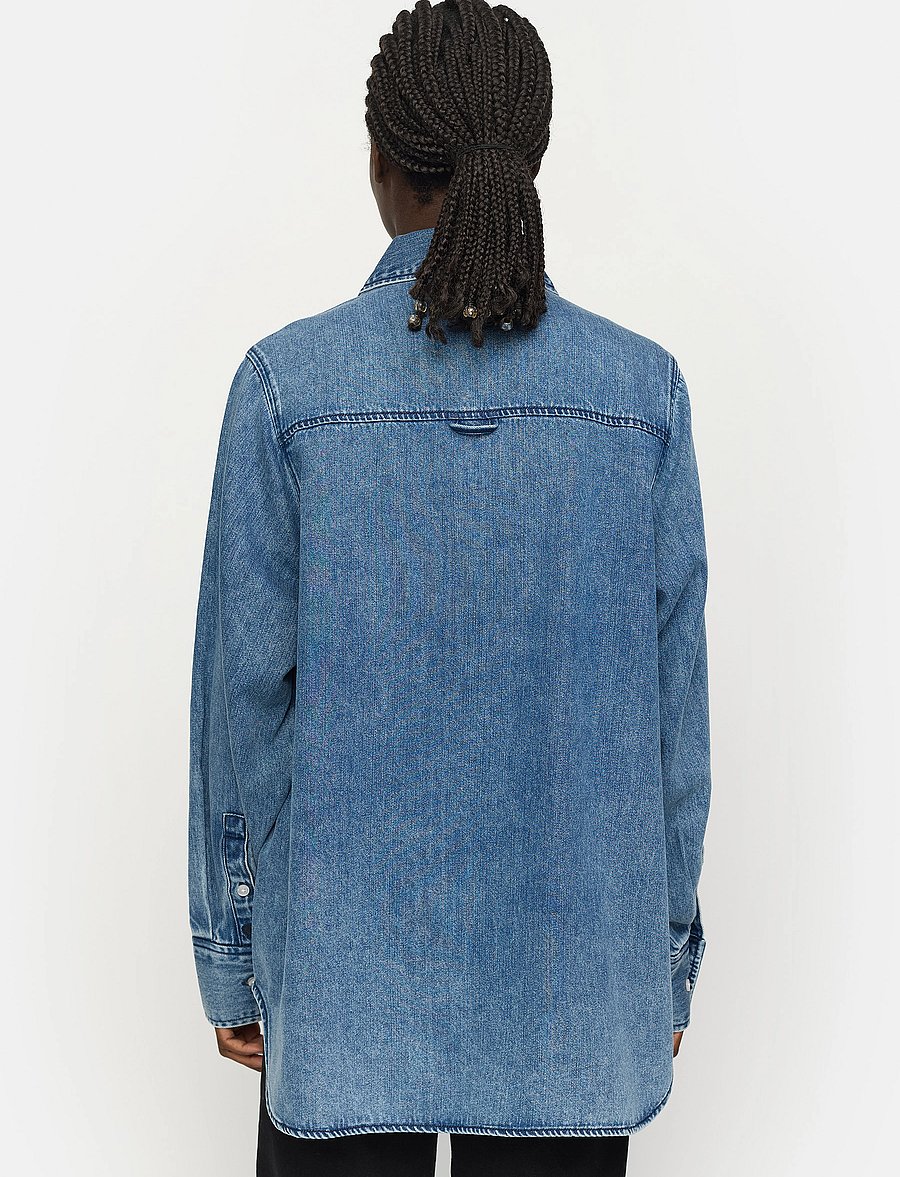 Soft Rebels - SRKeira Shirt - jeanshemden - dark blue denim - 3
