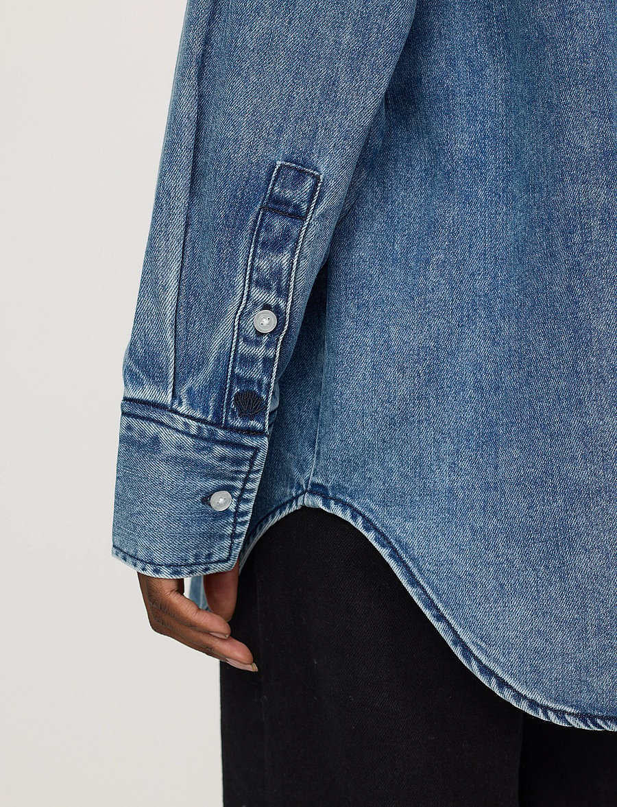 Soft Rebels - SRKeira Shirt - jeanshemden - dark blue denim - 4
