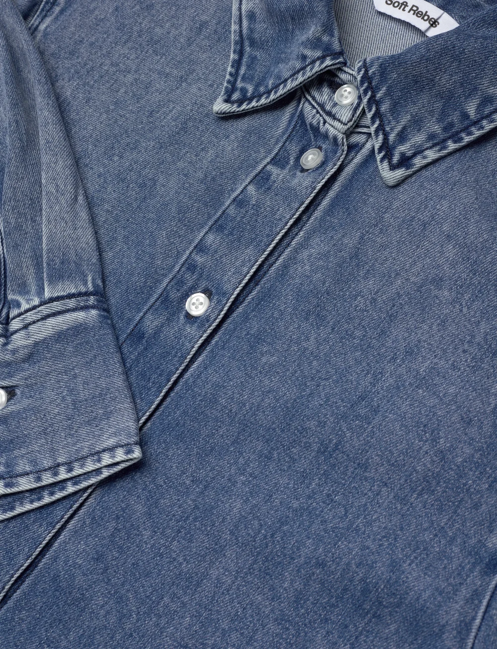 Soft Rebels - SRKeira Shirt - denim shirts - dark blue denim - 5