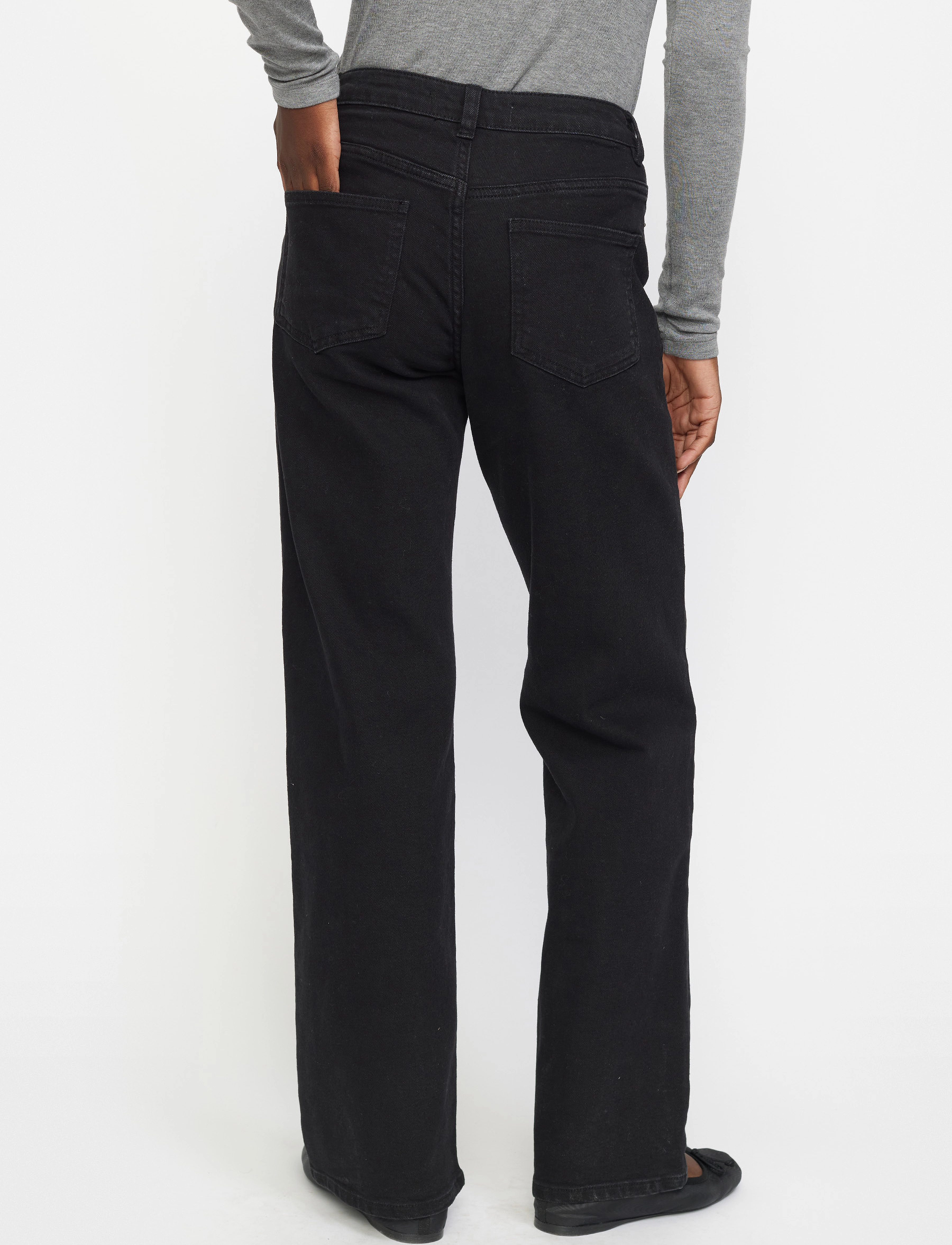 Soft Rebels - SRWilla Midwaist Wide Jeans - 001 black - 3