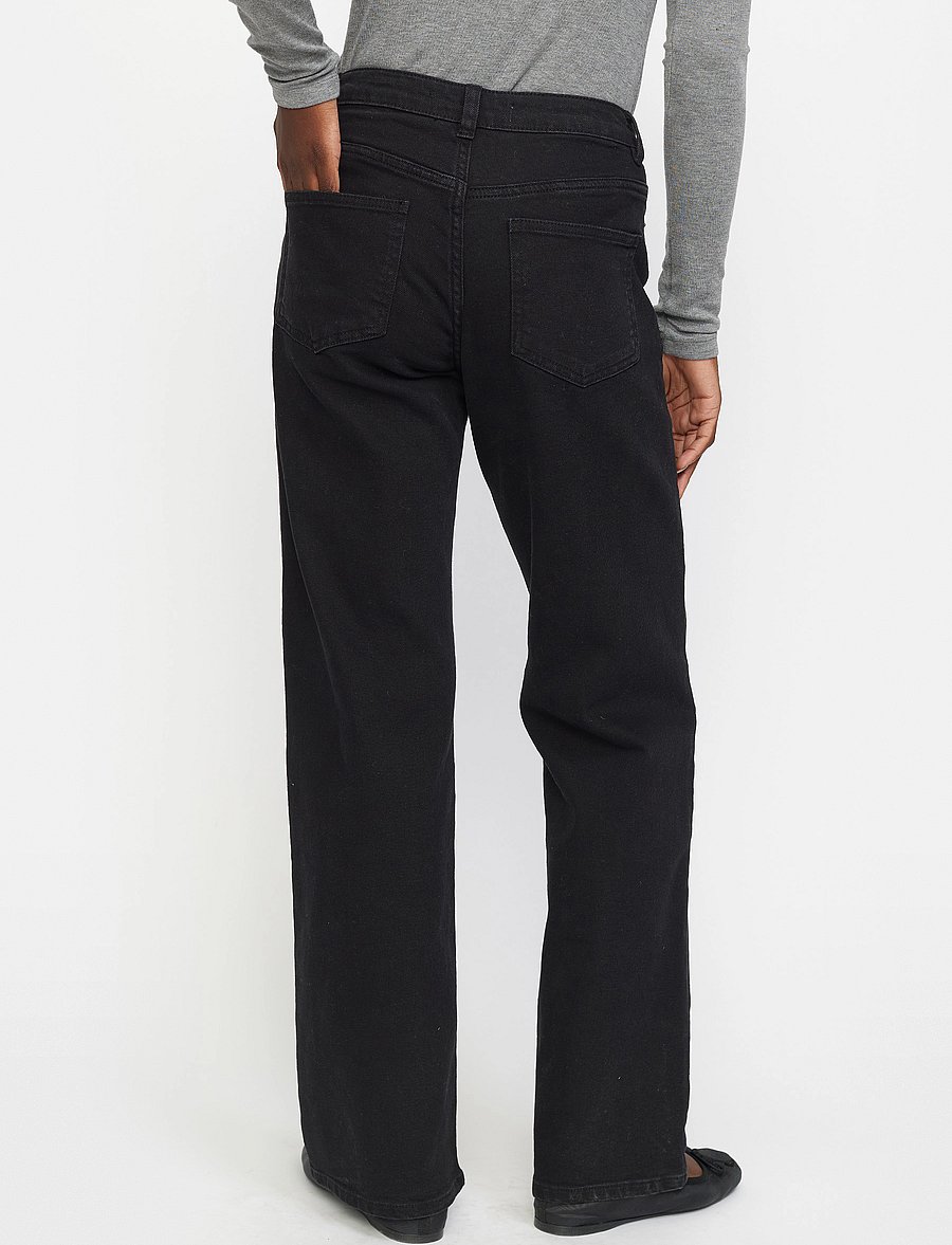 Soft Rebels - SRWilla Midwaist Wide Jeans - 001 black - 3