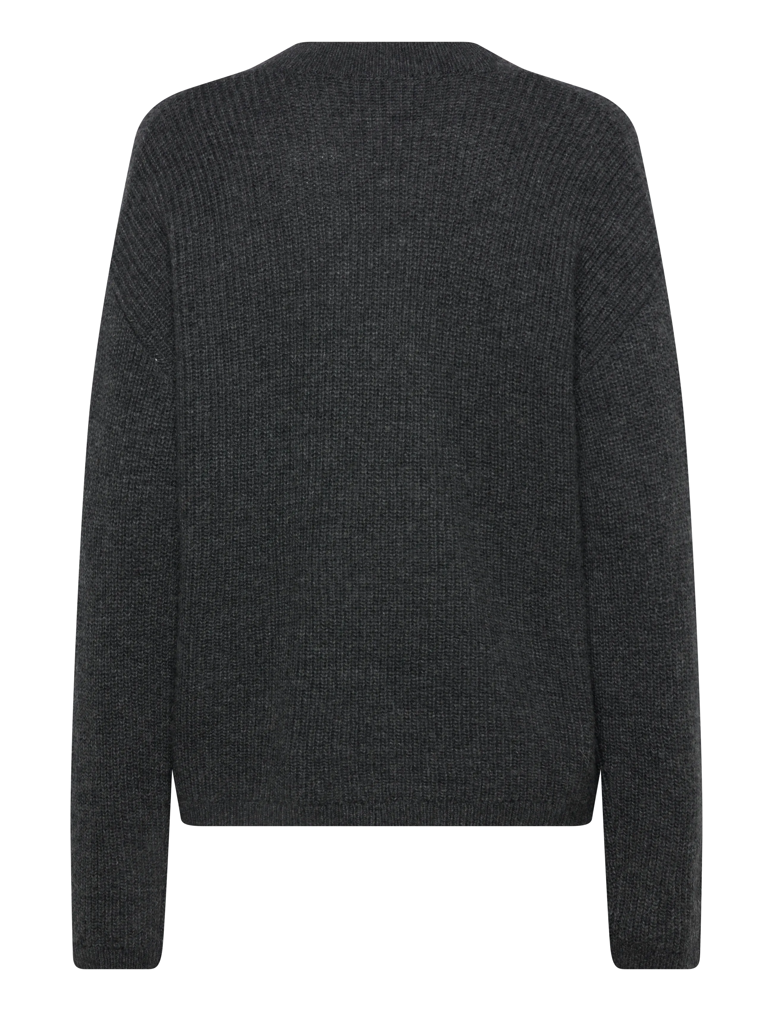 Soft Rebels - SRWest V-neck Knit - trøjer - charcoal melange - 1