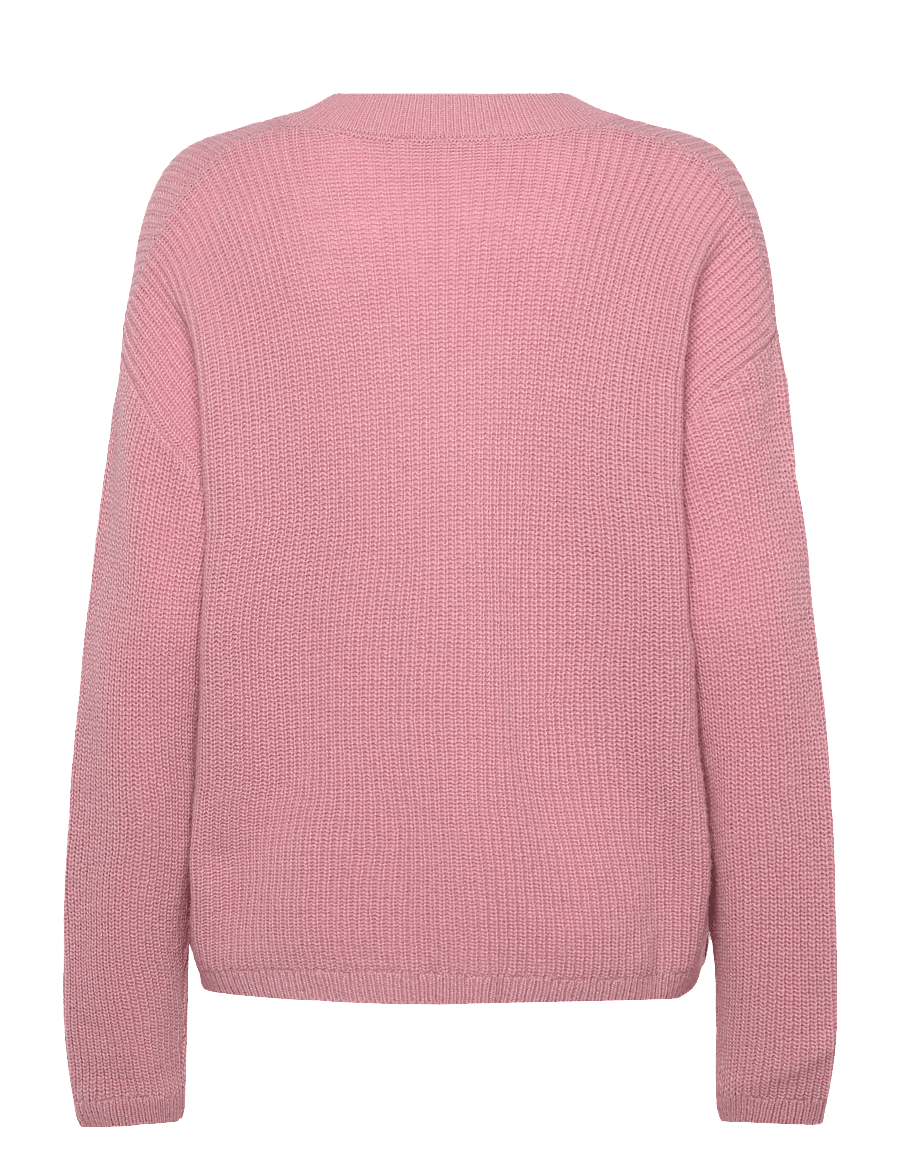 Soft Rebels - SRWest V-neck Knit - striktrøjer - zephyr melange - 1
