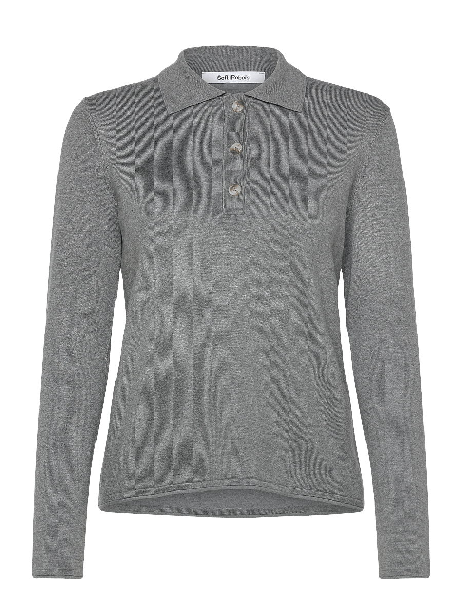 Soft Rebels - SRNori Knit - pulls - medium grey melange - 0