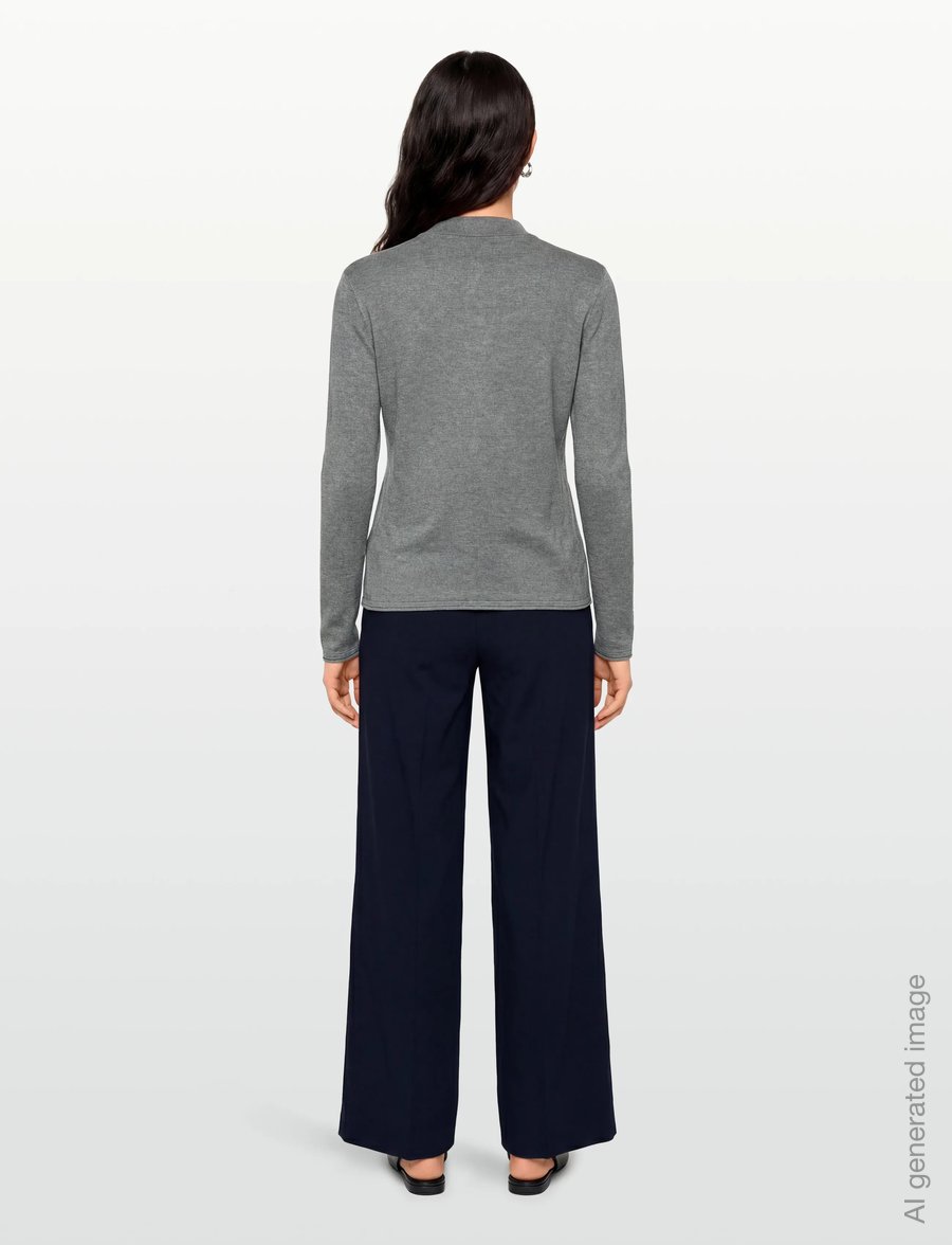 Soft Rebels - SRNori Knit - striktrøjer - medium grey melange - 4