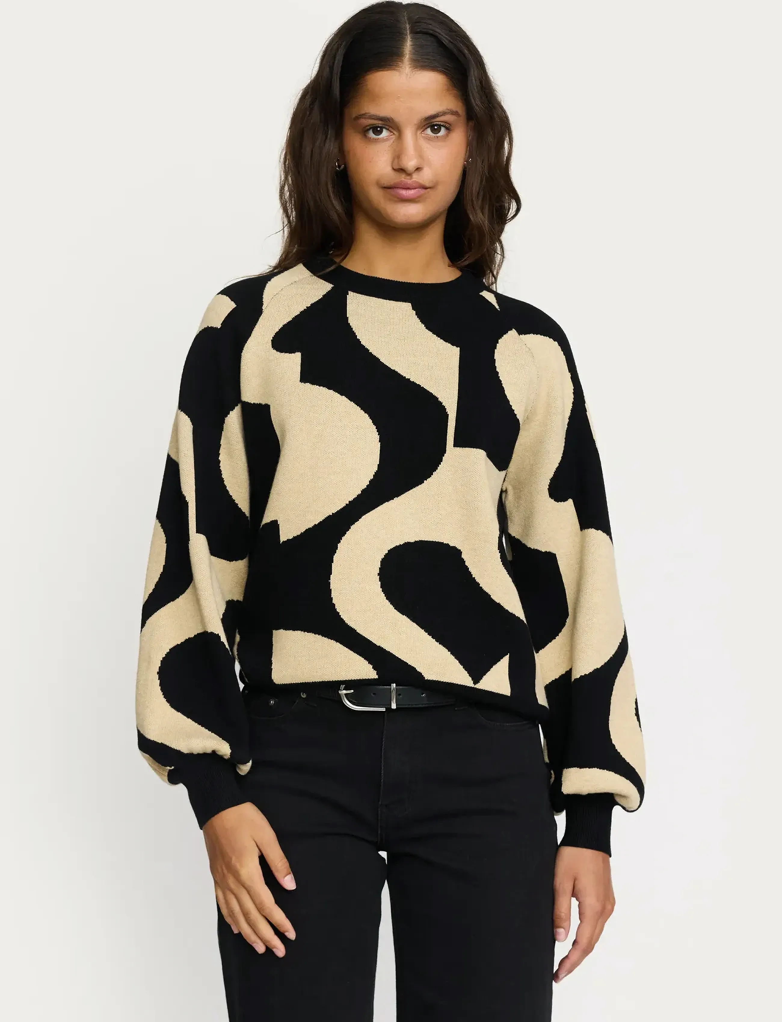 Soft Rebels Srsima Scape Knit, S, Knitwear, Schwarz - Jumpers, Frauen