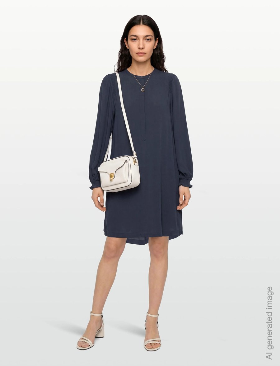 Soft Rebels - SRAnne Mayson Dress - midiklänningar - total eclipse - 0