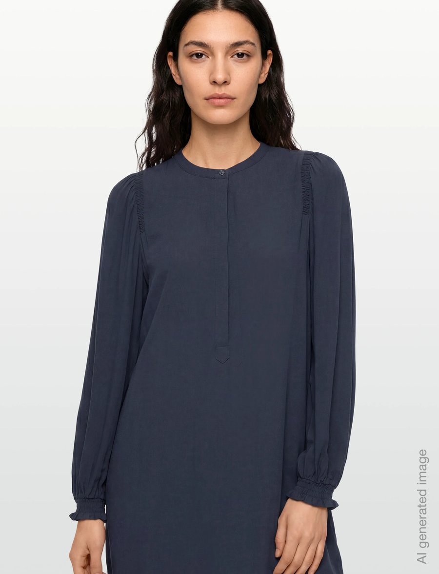 Soft Rebels - SRAnne Mayson Dress - midiklänningar - total eclipse - 3