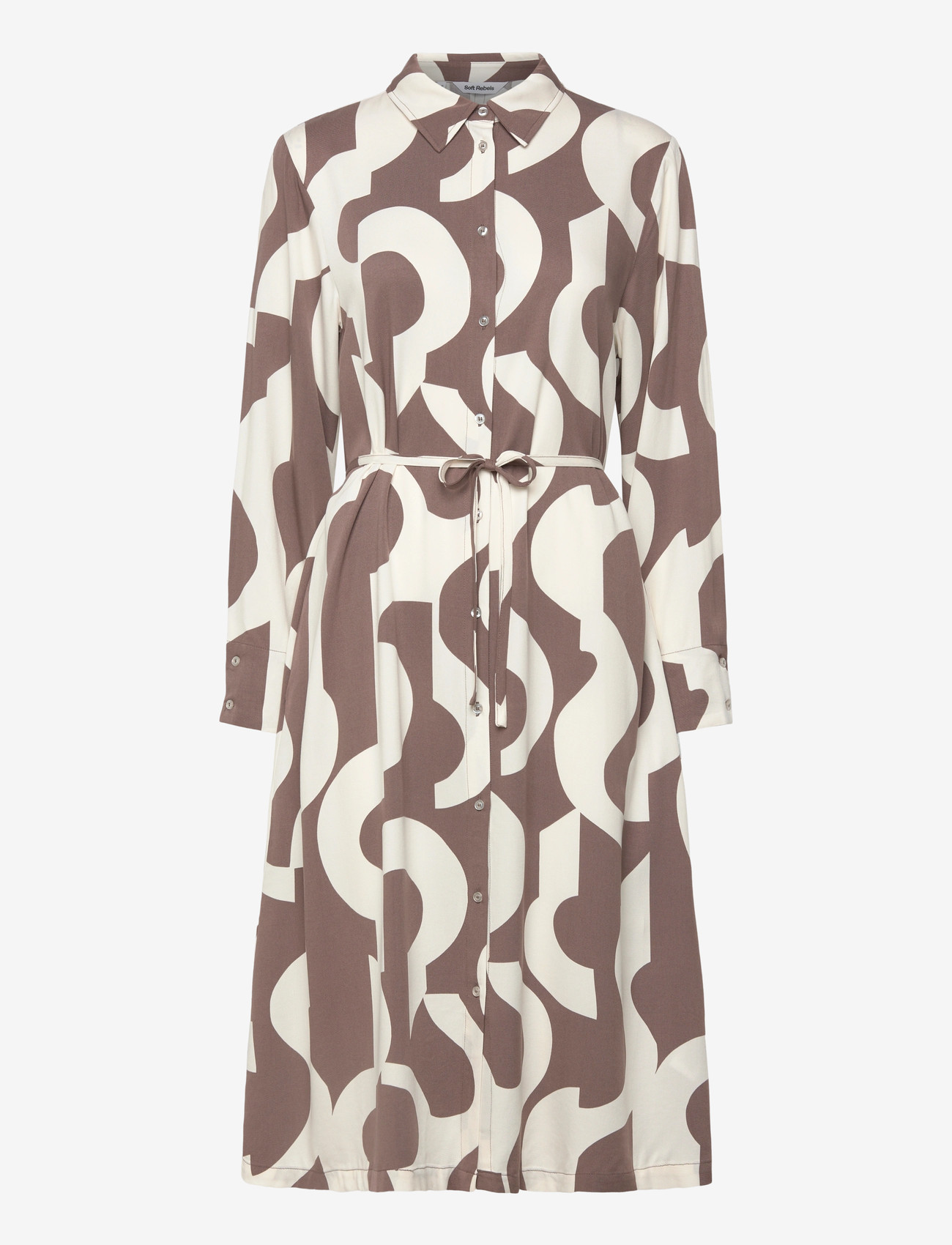 Soft Rebels - SRFiona Dress - skjortekjoler - earthy artscape - 0