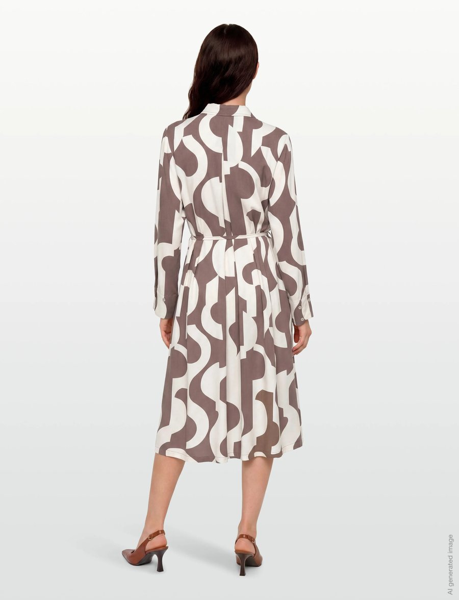 Soft Rebels - SRFiona Dress - skjortekjoler - earthy artscape - 4