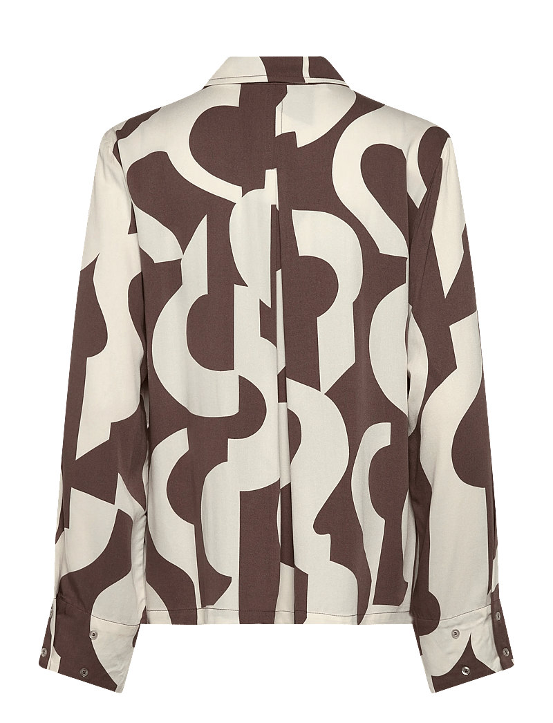 Soft Rebels - SRFiona Shirt - långärmade skjortor - earthy artscape - 1