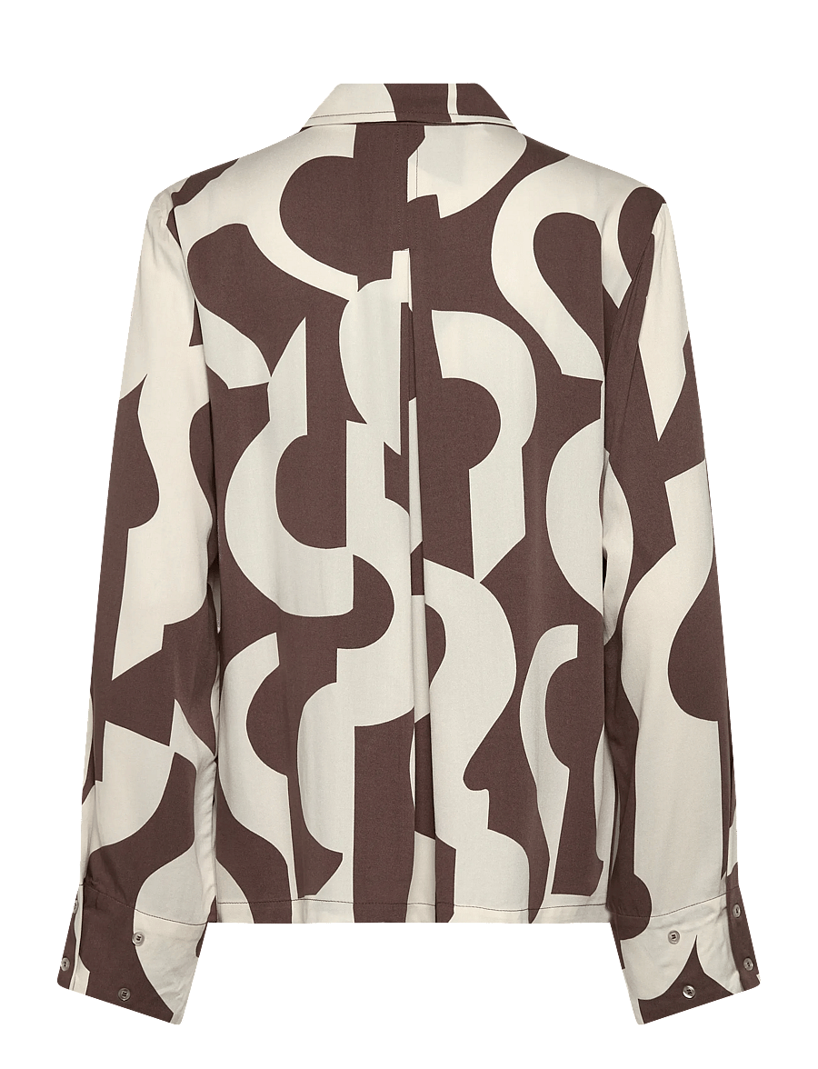 Soft Rebels - SRFiona Shirt - pikkade varrukatega särgid - earthy artscape - 1