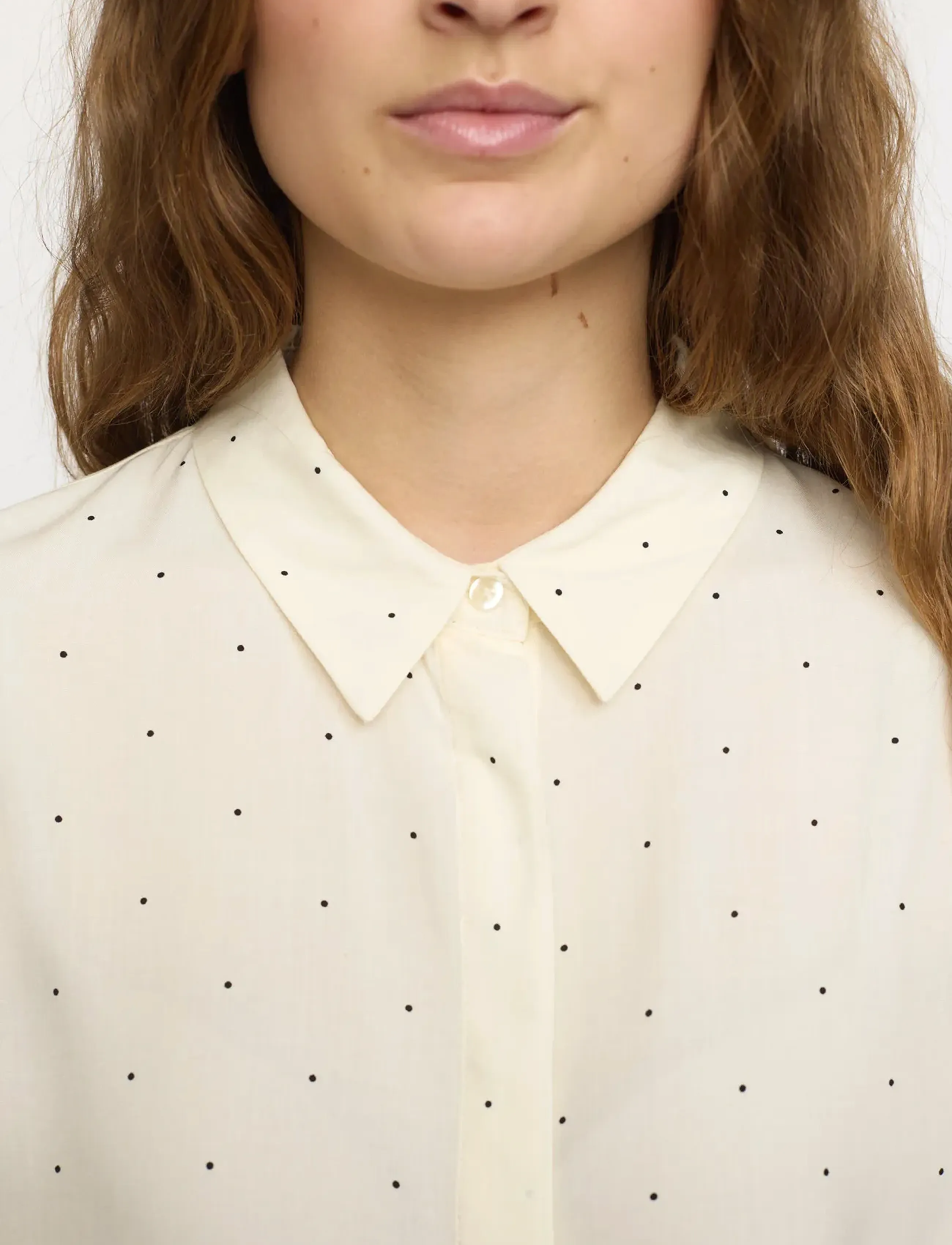Soft Rebels - SRMargot Freedom Dot SS Shirt - kurzärmlige hemden - arctic wolf - 2
