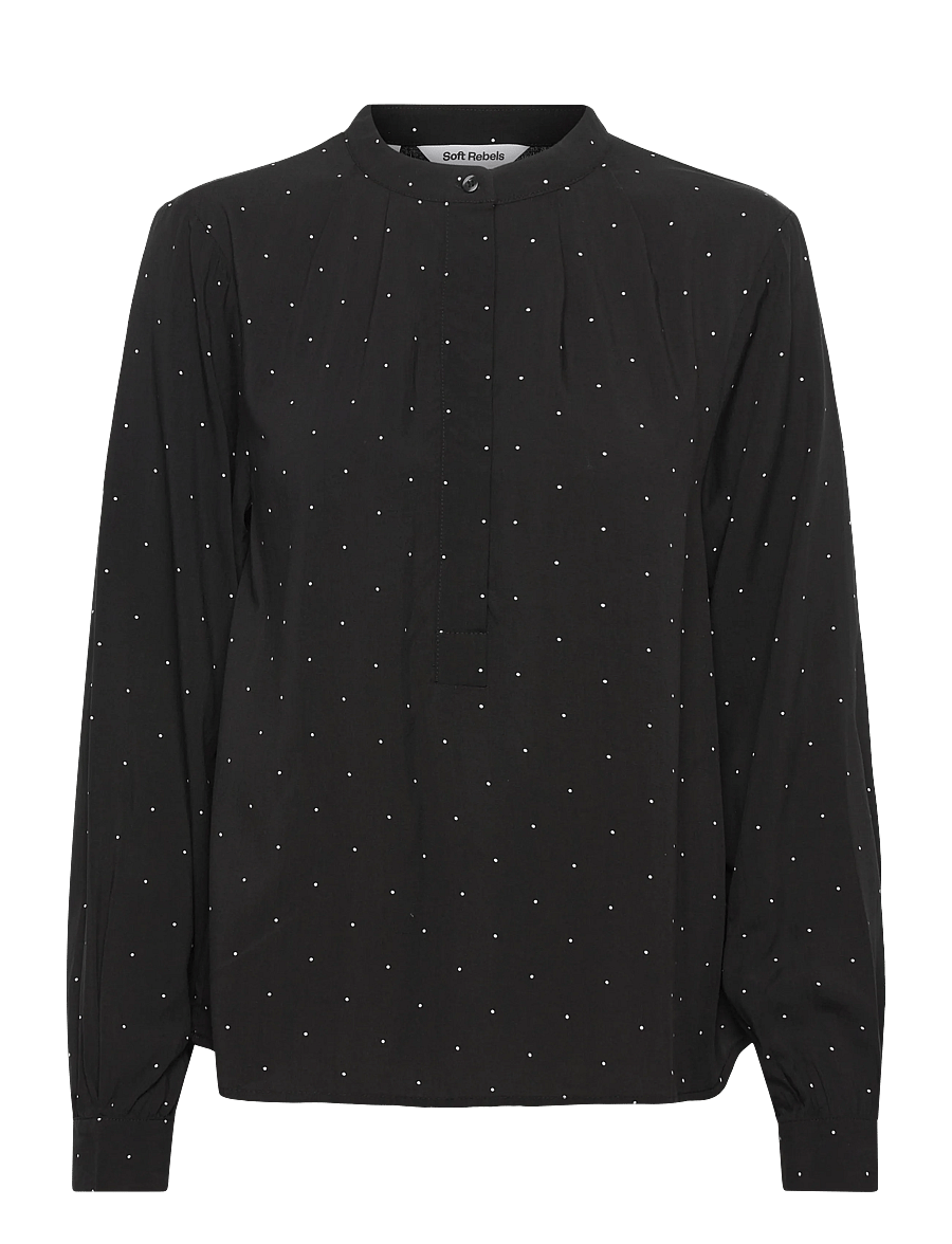 Soft Rebels - SRMargot Freedom Blouse - langærmede skjorter - black - 1