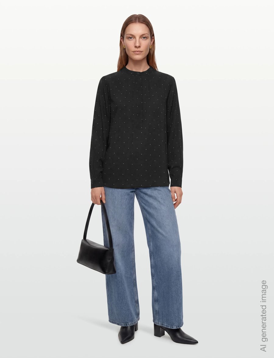 Soft Rebels - SRMargot Freedom Blouse - langærmede skjorter - black - 0