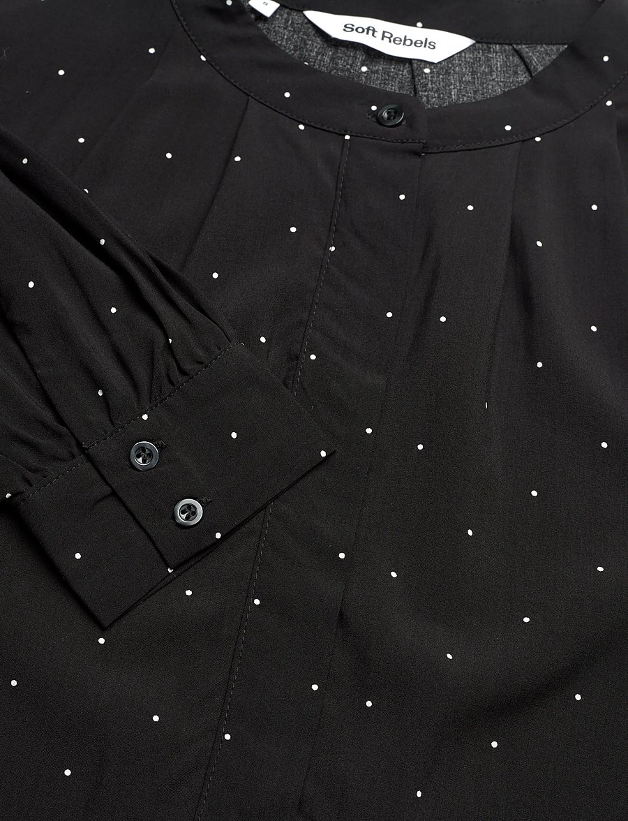 Soft Rebels - SRMargot Freedom Blouse - langærmede skjorter - black - 5