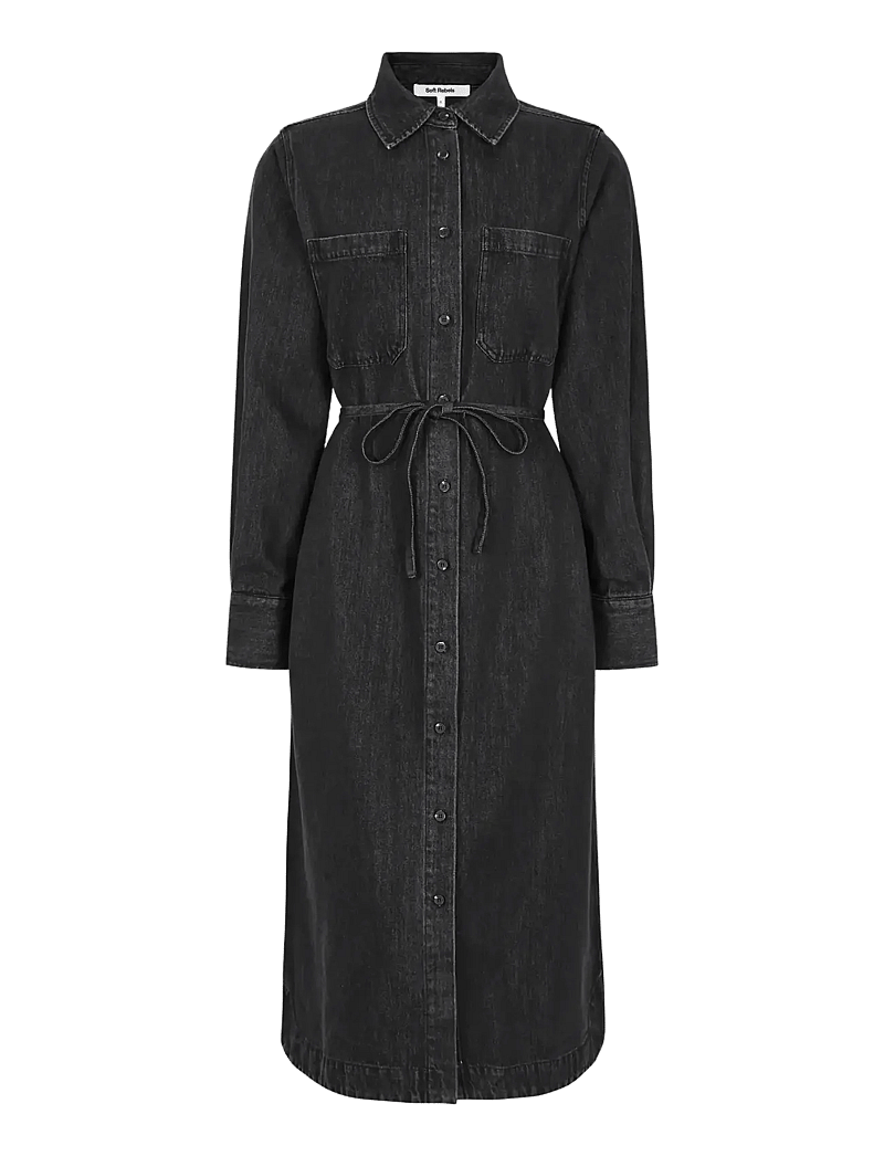 Soft Rebels - SRKeira Dress - kreklkleitas - washed phantom - 1