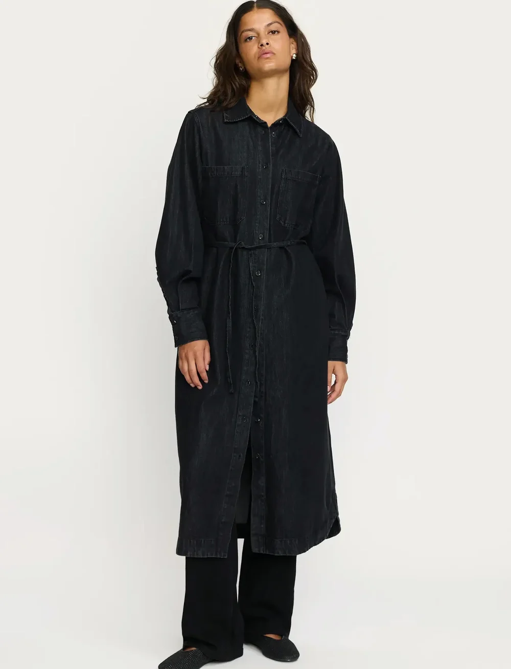 Soft Rebels - SRKeira Dress - skjortekjoler - washed phantom - 3