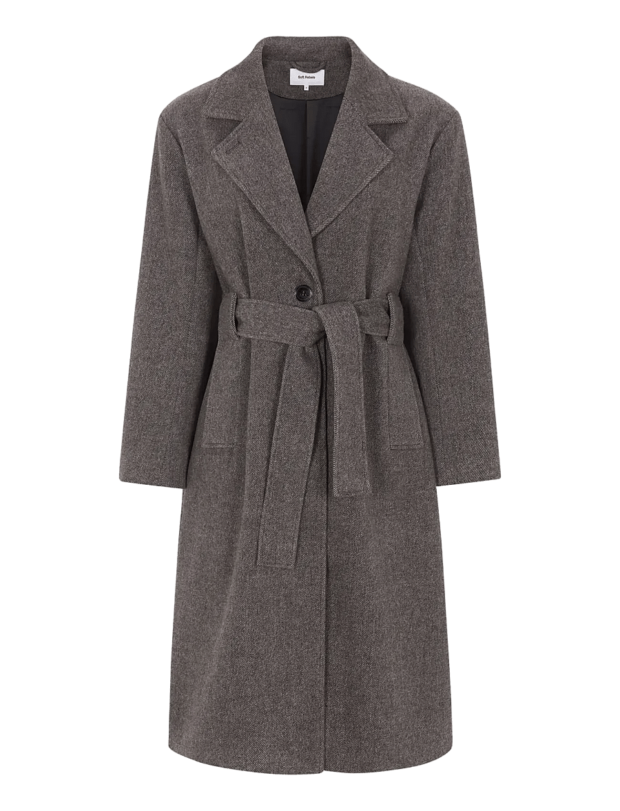 Soft Rebels - SRBlake Coat - talvejoped - 001 black - 1