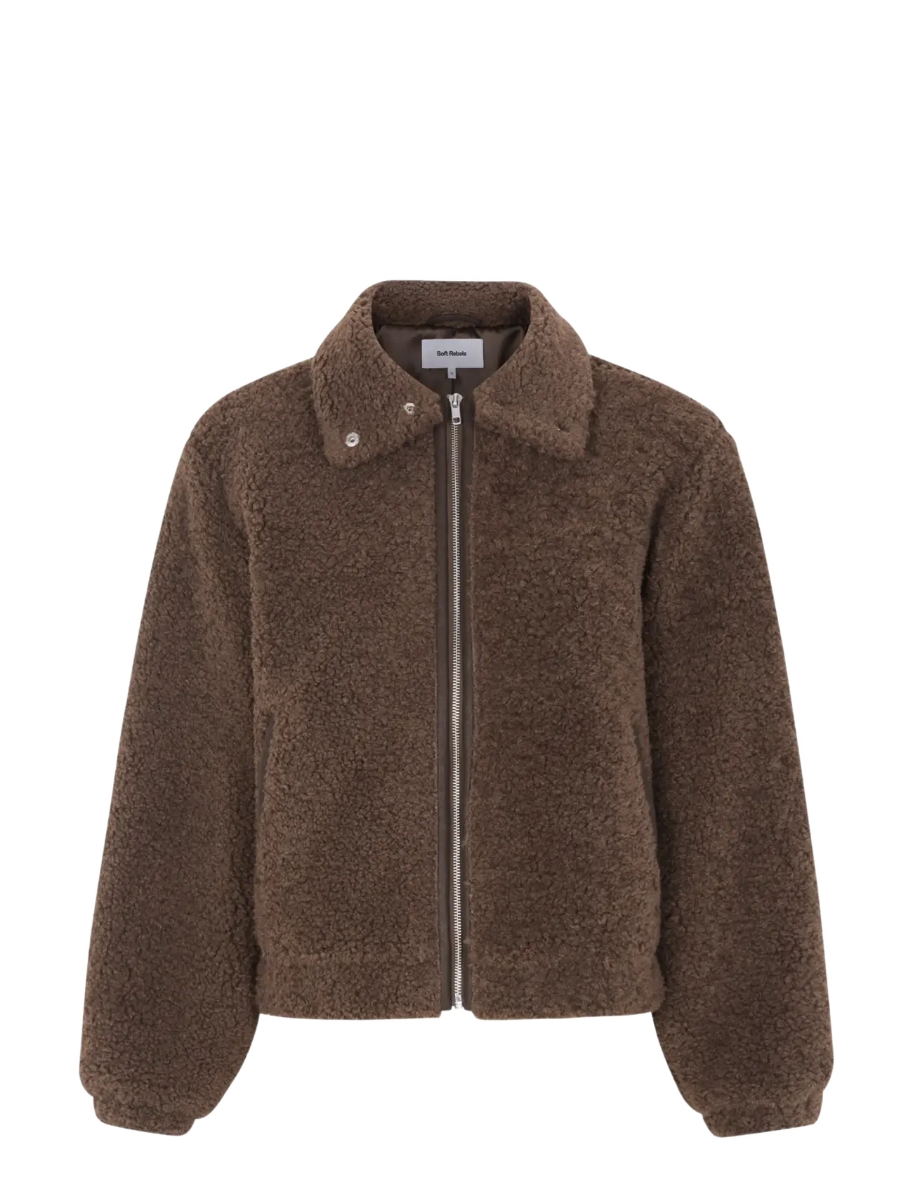 Soft Rebels - SRAitana Jacket - kunstkarusnahk - 368 canteen - 1