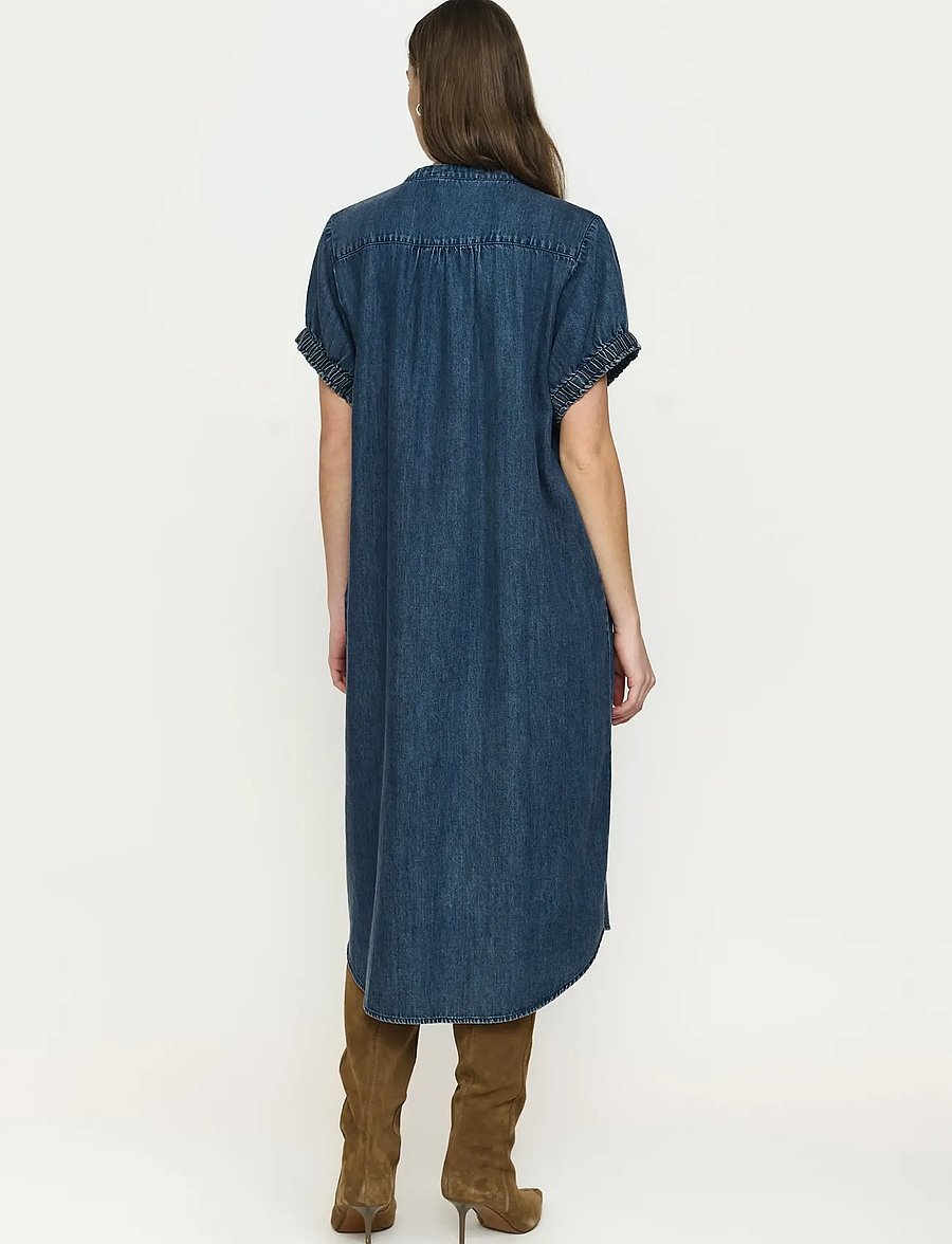 Soft Rebels - SRKeira Midi Dress - dark blue denim - 3