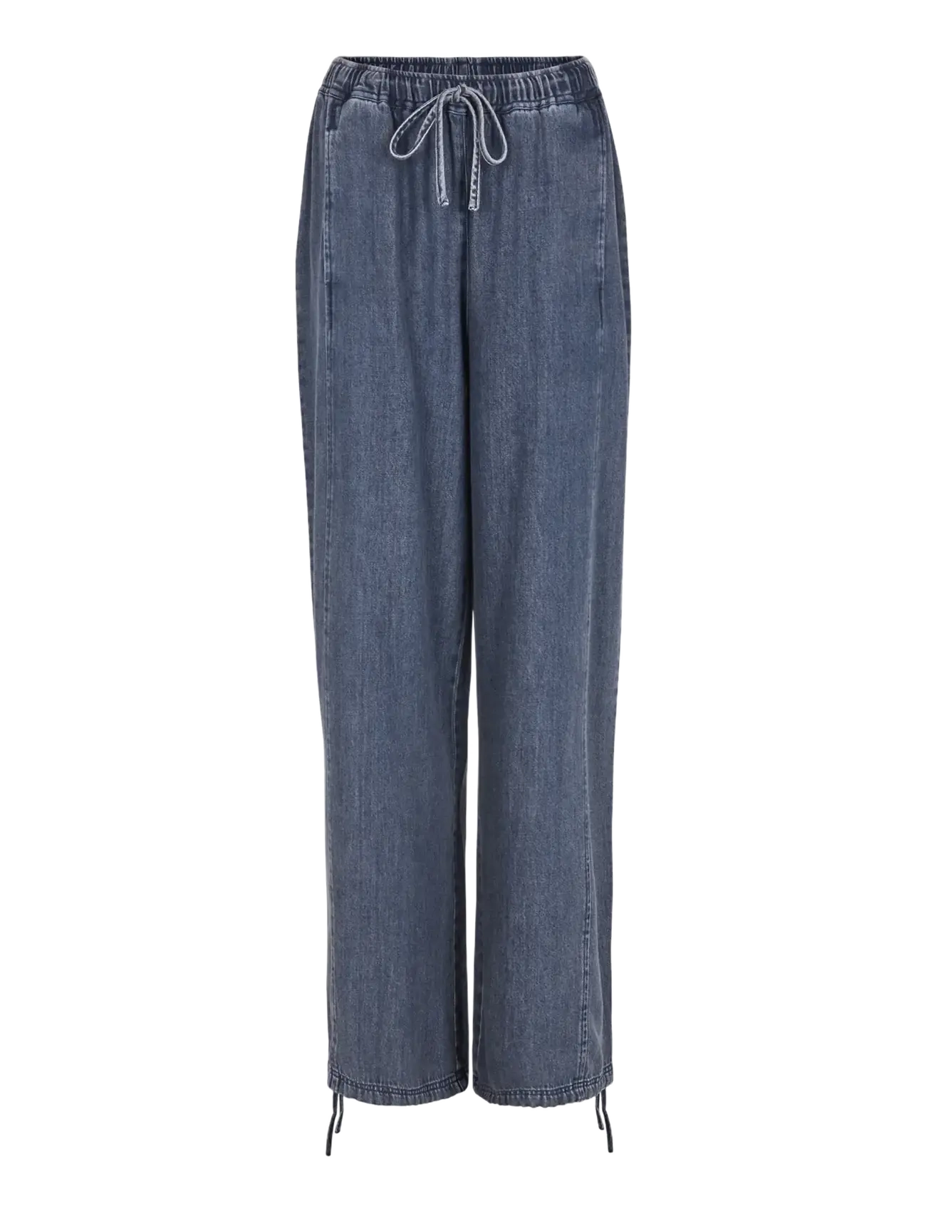 Soft Rebels - SRKeira Drawstring Pant - dark blue denim - 1