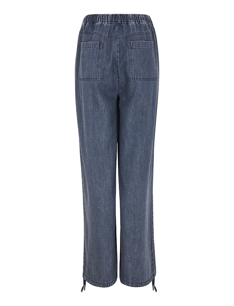 Soft Rebels - SRKeira Drawstring Pant - dark blue denim - 2