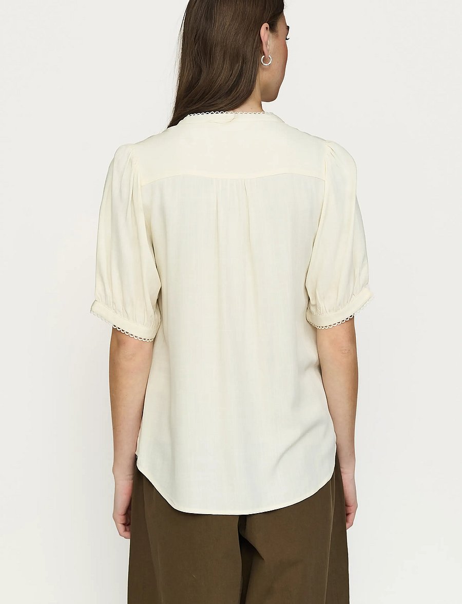Soft Rebels - SRLima Shirt - kortärmade blusar - 272 arctic wolf - 3