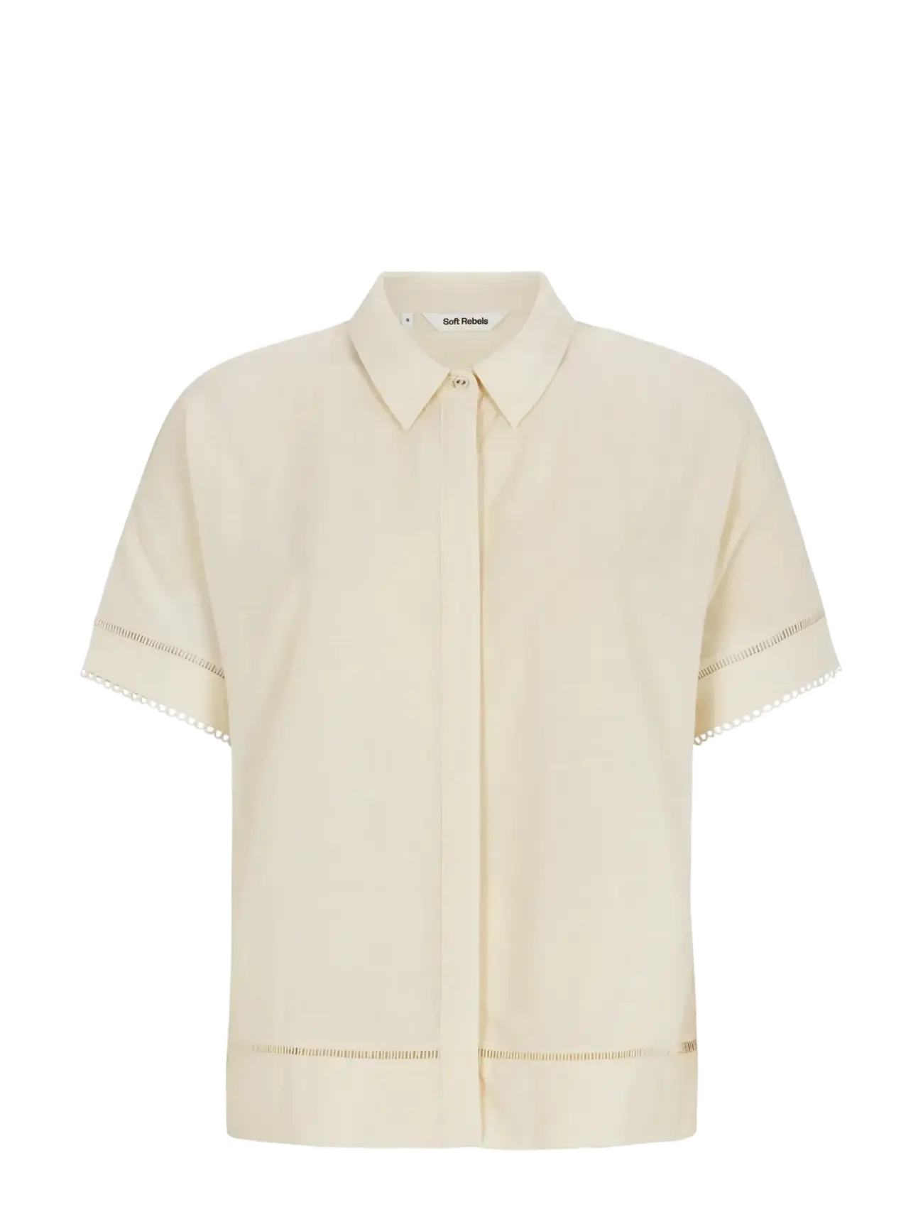 Soft Rebels Srlima Freedom Ss Shirt, XXL, Shirts, Creme - Short-sleeved, Frauen